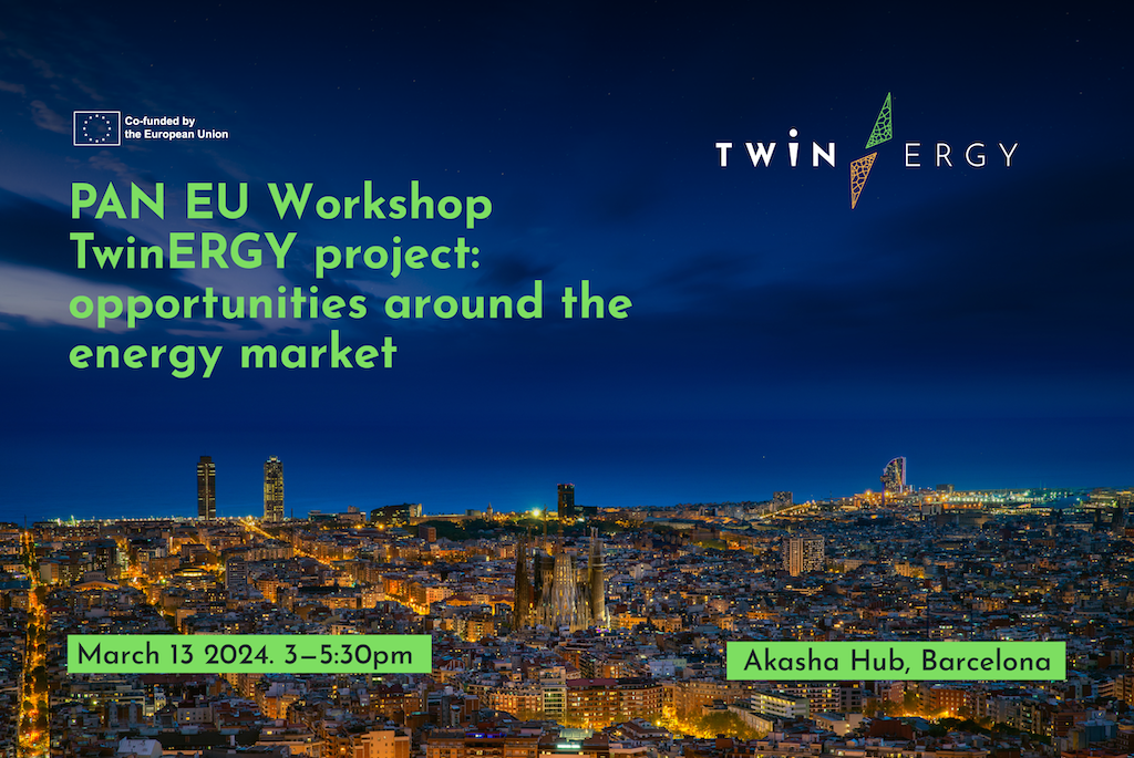 Invitation to join the PAN EU Workshop of the TwinERGY project in Barcelona on 13 March 2024